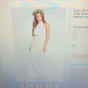 Collette collar dress -show me the ring crisp -M